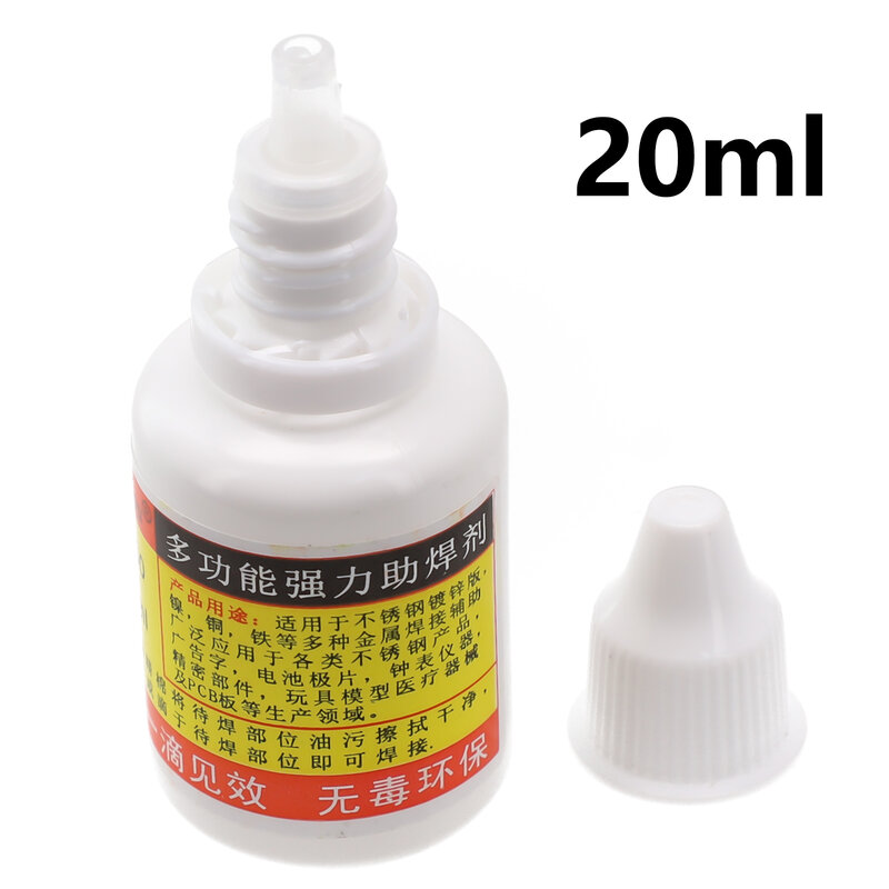 Safe And Non Toxic 20ml Stainless Steel Flux Soldering Paste Liquid Welding Tool For Stainless Steel And Iron HWY800 Model