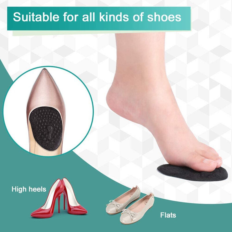Silikon Halbe Einlegesohlen für Frauen High Heels Vorfuß Pads Fuß Schmerzen Pflege Dämpfung Einsätze Kissen Anti-Slip Unterstützung pad