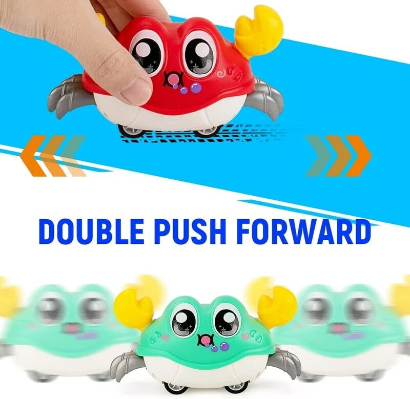 Cute Sensing Crawling Crab Baby Toys Interactive Walking Dancing evita automaticamente gli ostacoli giocattoli per bambini regali per bambini