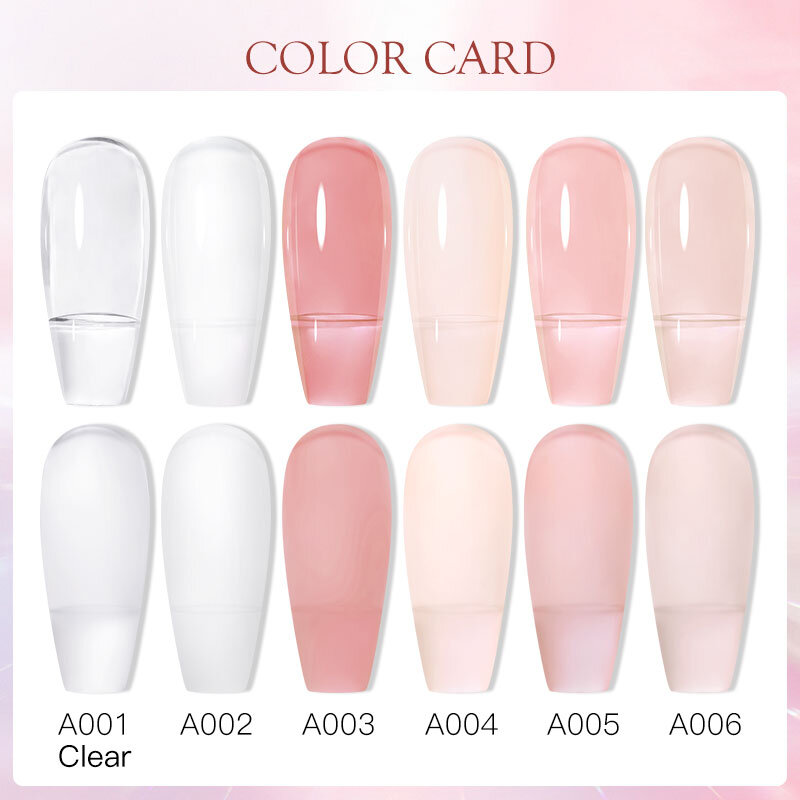 MEET ACROSS 8ML Quick Extension Nail Gel Vernis Nude Milk White Gel Nail Polish UV Semi Permanent Nails Art For Manicure Tools