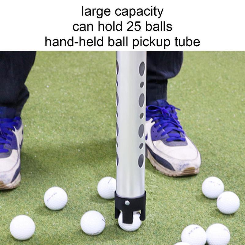Destacável liga de alumínio Golf Ball Shagger Tube, Retrievers de grande capacidade, Grabber para bolas de tamanho padrão Ideal