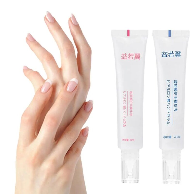 40ml Hyaluronic Acid Hand Essence Moisturizing Hand Cream Beauty Hands Skincare Anti-wrinkle Repairing Hands Care 1pcs