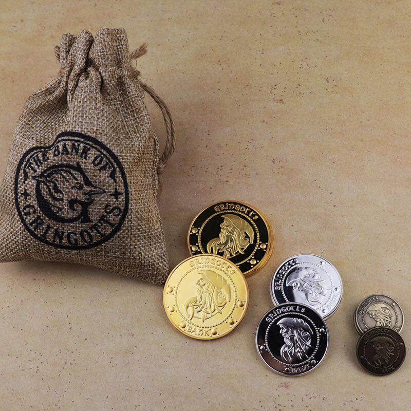 The Marauders Map School Acceptance Letter Express Hallow Commemorative Coins Cosplay Performance Props Children Surprise Gift