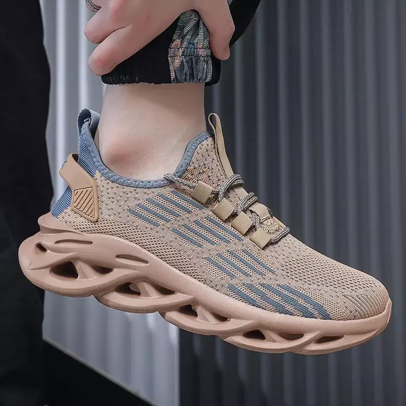 Мужская обувь, Новинка лета 2024, теннисные дышащие кроссовки для бега, мужские легкие кроссовки