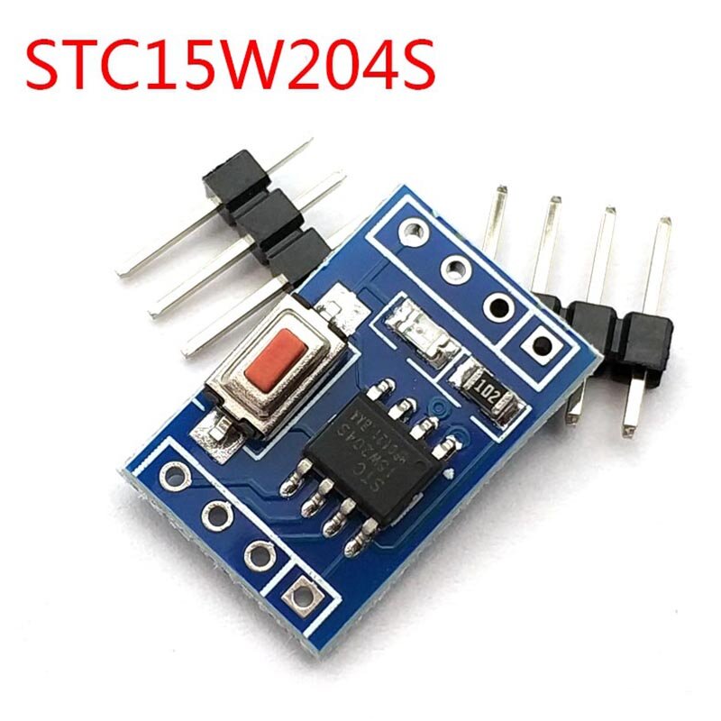 Placa do Sistema Microcontrolador STC15W204S Placa Desenvolvimento Mínimo 51 Aprendizagem Board SOP8 STC15F104E