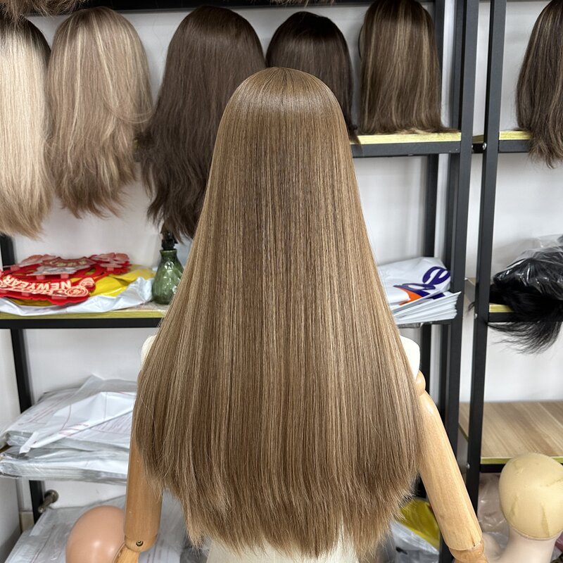 Europeu virgem cabelo humano peruca dianteira do laço, o mais popular, melhor peruca judaica, frete grátis
