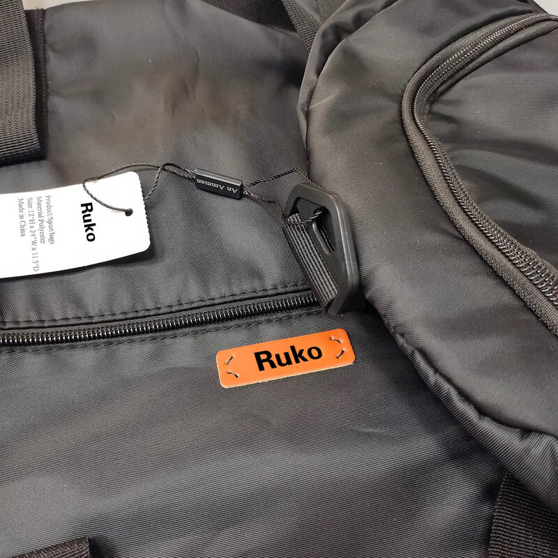 Ruko-블랙 대용량 휴대용 여행 가방 남녀 공용, 22 × 10.5 × 9.5 인치, 체육관 가방