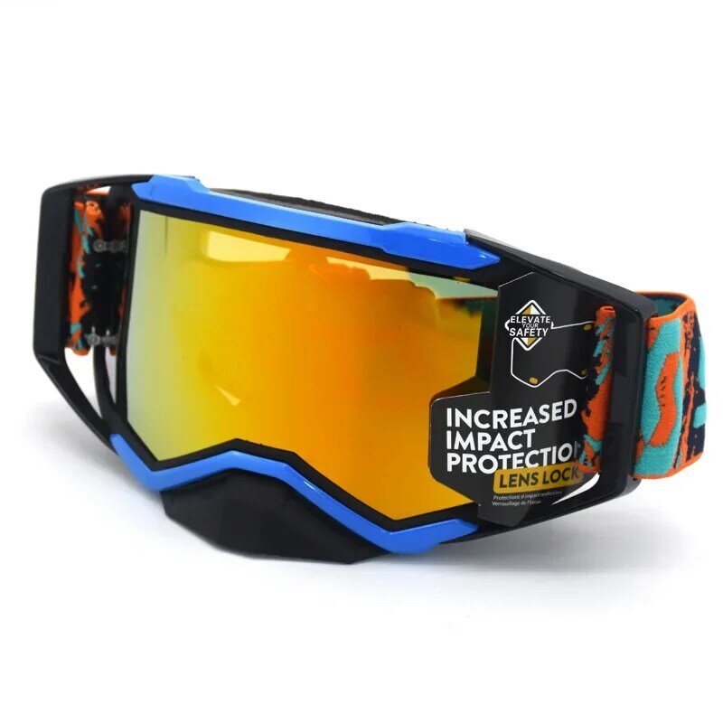Occhiali da moto occhiali da motocross occhiali da moto occhiali da sci a doppia lente occhiali da equitazione set occhiali sportivi