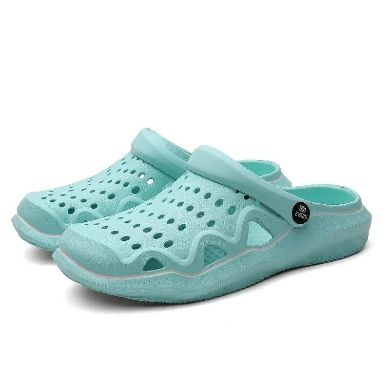 Zapatillas de playa para hombre y mujer, sandalias de camuflaje con suela EVA, zapatos con agujeros para deportes acuáticos, talla grande 36-45