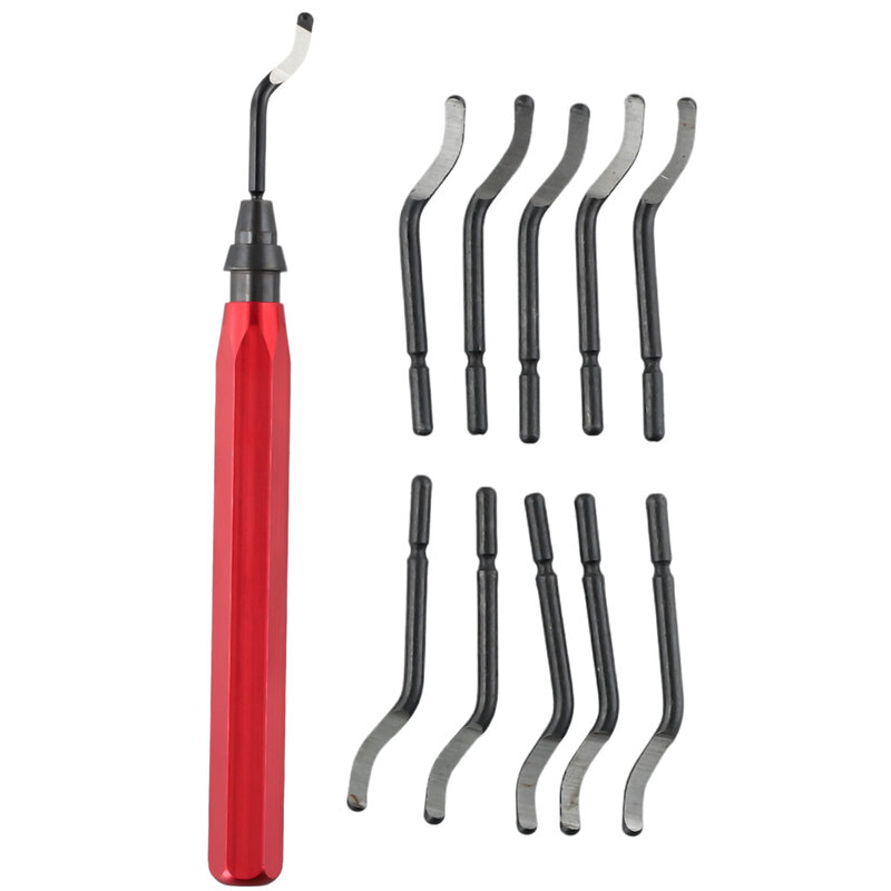 RB1000 Handle Burr Deburring Remover Cutting Tool With 10pcs Rotary Deburr Blade For Cutting Machining Surface