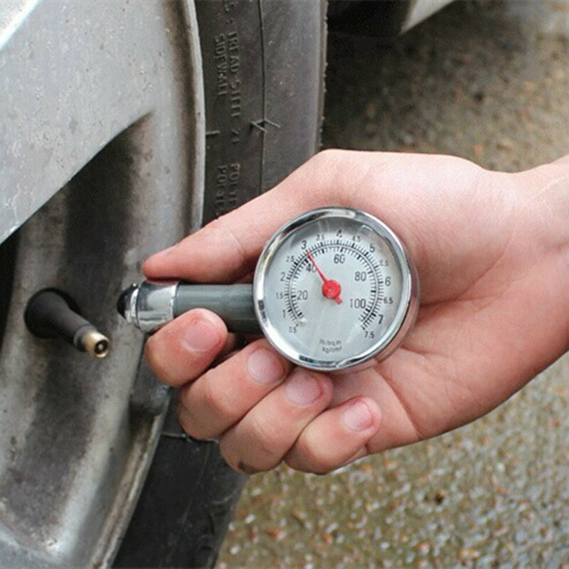 DSYCAR manomètre de pression de pneu de voiture en métal, outil de diagnostic pour Jeep Bmw Fiat VW Ford Audi Honda Toyota