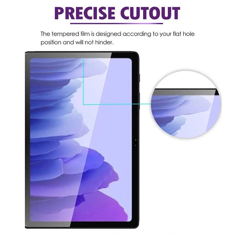 Protector de pantalla de vidrio templado para Samsung Galaxy Tab A7, 10,4 pulgadas, SM-T500 de vidrio 2020, película protectora antiarañazos, SM-T505, 3 uds.