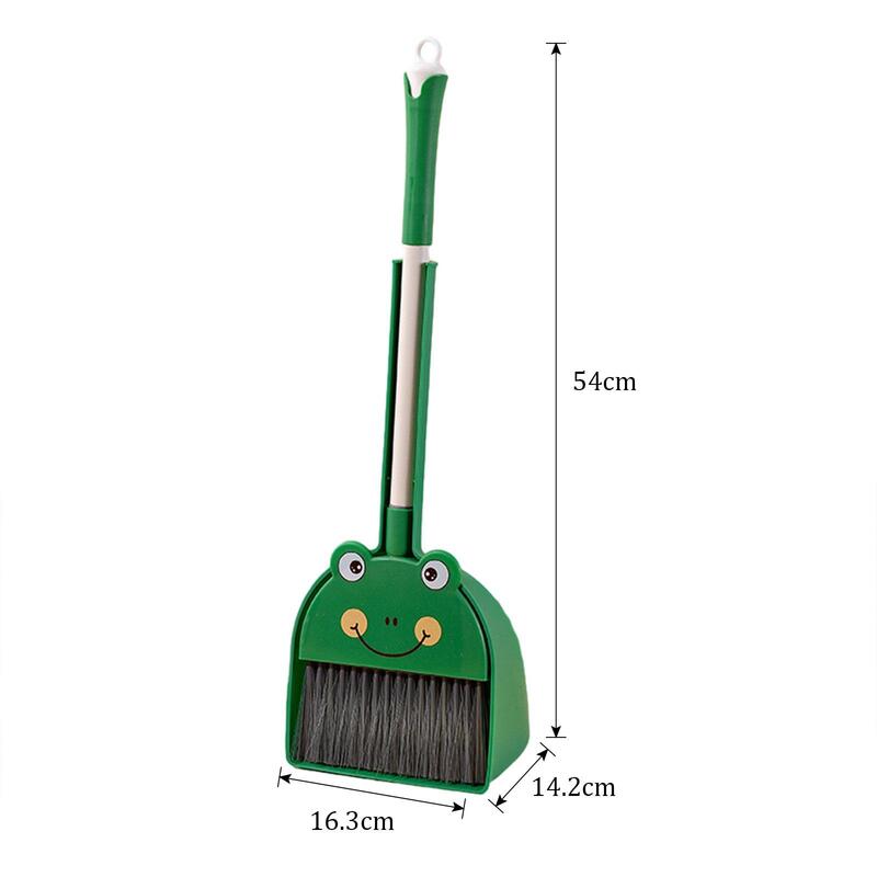 Household Mini Broom and Dustpan Cleaning Toys Set, Little Household Helper, Kids and Girls