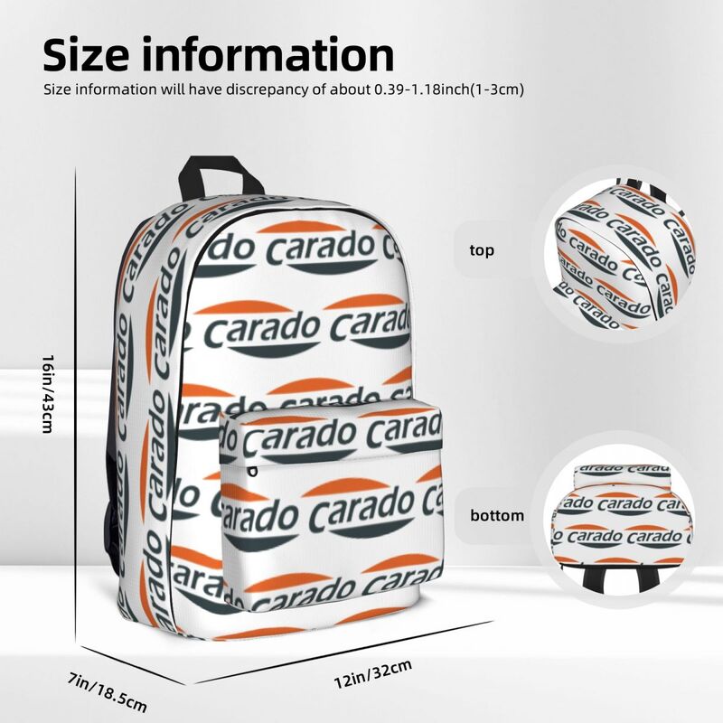 Carado-mochilas con logotipo para estudiantes, bolsa de libros de gran capacidad, bolso de hombro para computadora portátil, mochila de viaje impermeable, Bolsa Escolar