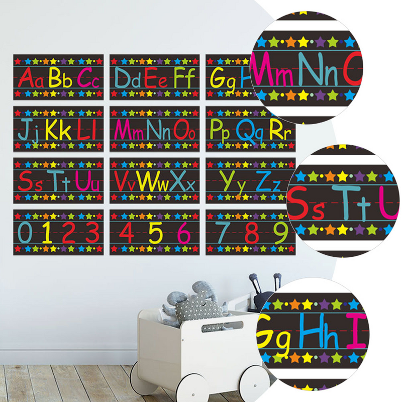 Accessories Alphanumeric Wall Sticker Child Compact Numbers Decal Kids Accessory Pvc Number Stickers
