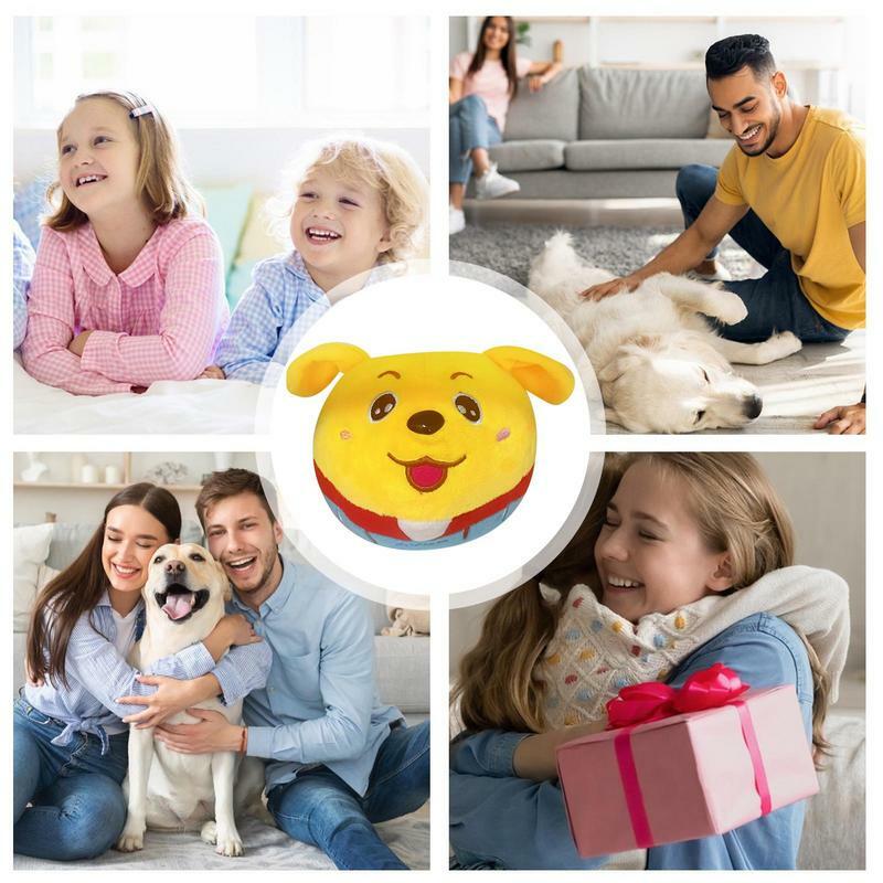 Animal Plush Sound Electronic Toy Electronic Plush Ball For Dog Electronic Plush Interactive Dog Toys For Small Medium Dogs Cats