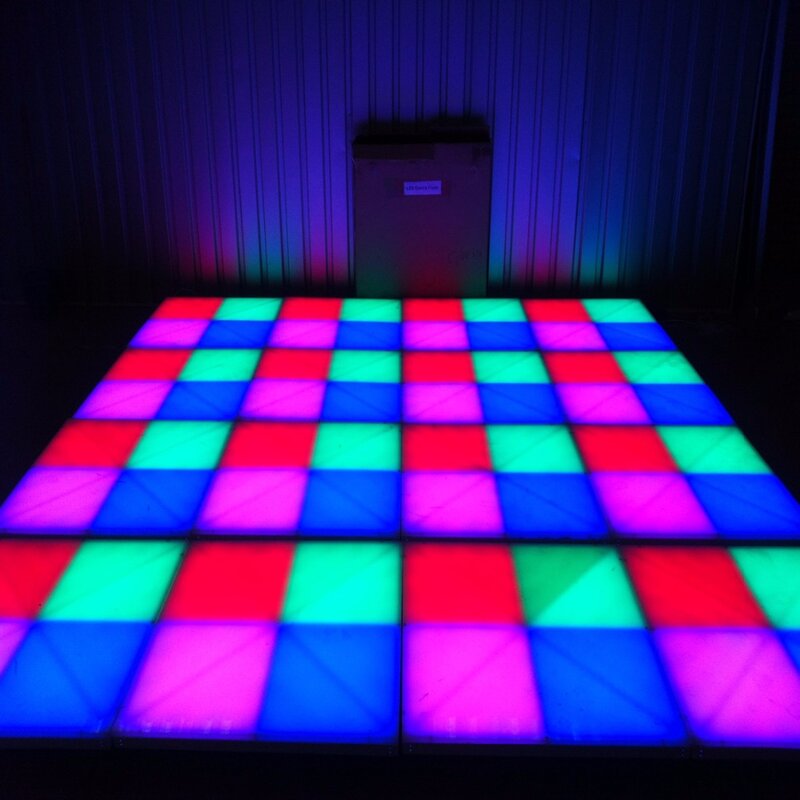 Paneles Led para pista de baile de 1 metro, azulejos blancos, pista de baile de escenario de DJ para fiesta de boda