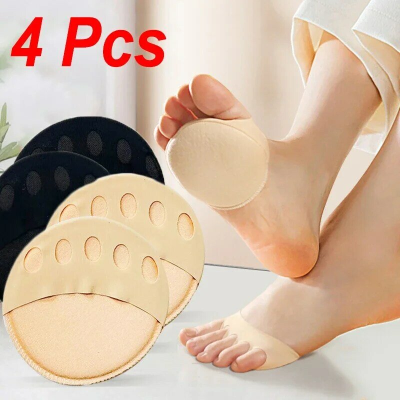 4pcs Soft Forefoot Pads Women High Heels Protector Foot Heel Pads Foot Care Antiwear Half Insoles Pad Shoes Accesories
