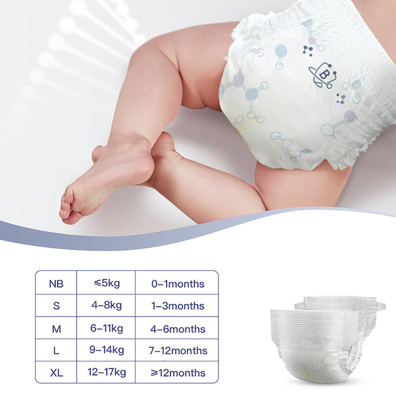 Bc babycare-使い捨ておむつ9-17kg,1ピース,通気性/パンツ0-5kg,超柔らかく乾燥性のあるおむつ