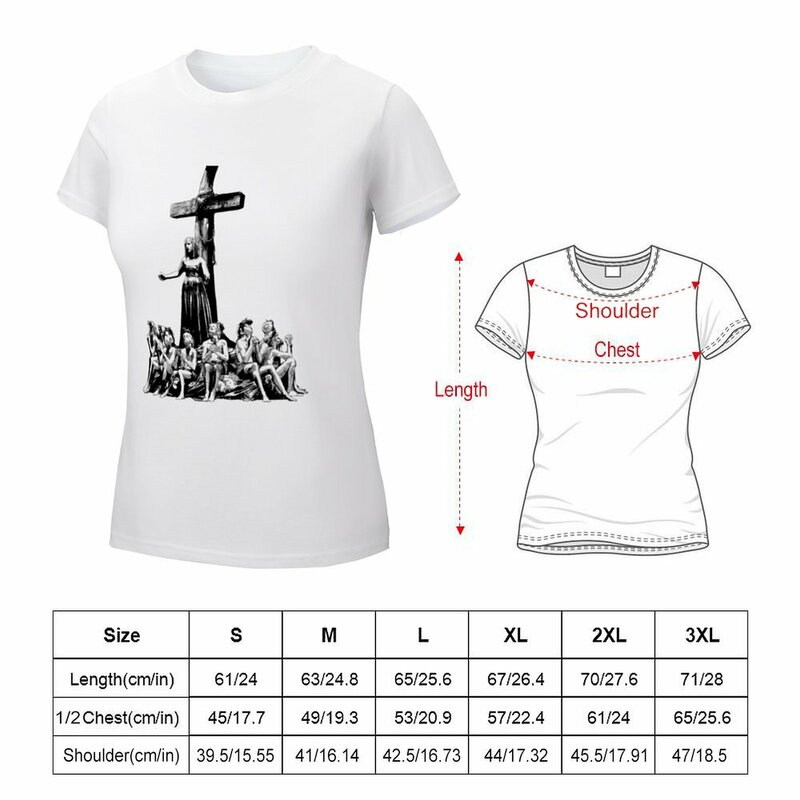 Zombis-Camisetas estampadas para mujer, ropa holgada