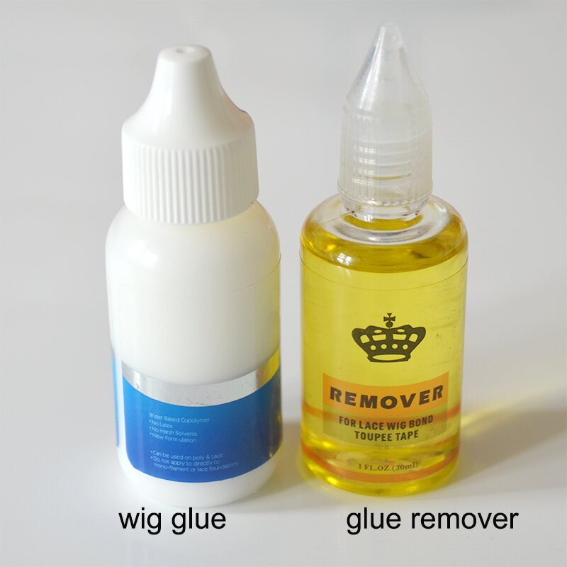Lace Glue Waterproof Extra Hold Invisible For Lace Front Wig + Plant Glue Remover Wig Installation Kit Set Hair Accessories