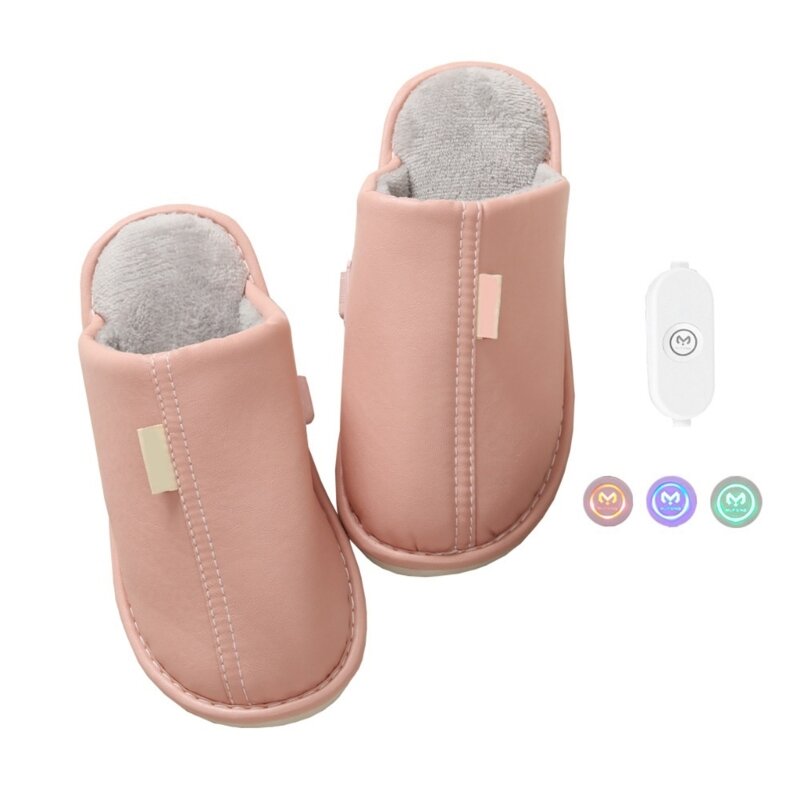 3 Gear USB Foot Warmer Winter Heated Slippers Soft Comfortable Electric Heating Shoes Cold Weather Shoes Warm Gift Dropship