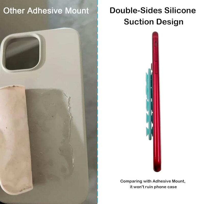 Mocne dwustronne przyssawki antypoślizgowe silikonowe przyssawki do telefonów komórkowych uchwyt na telefon komórkowy z silikonem 15