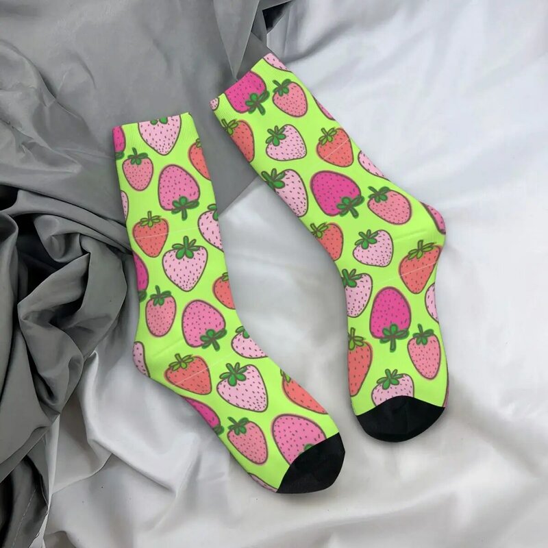 Strawberry Patch Socks Accessories For Men Women Cozy Socks Cute Best Gift Idea