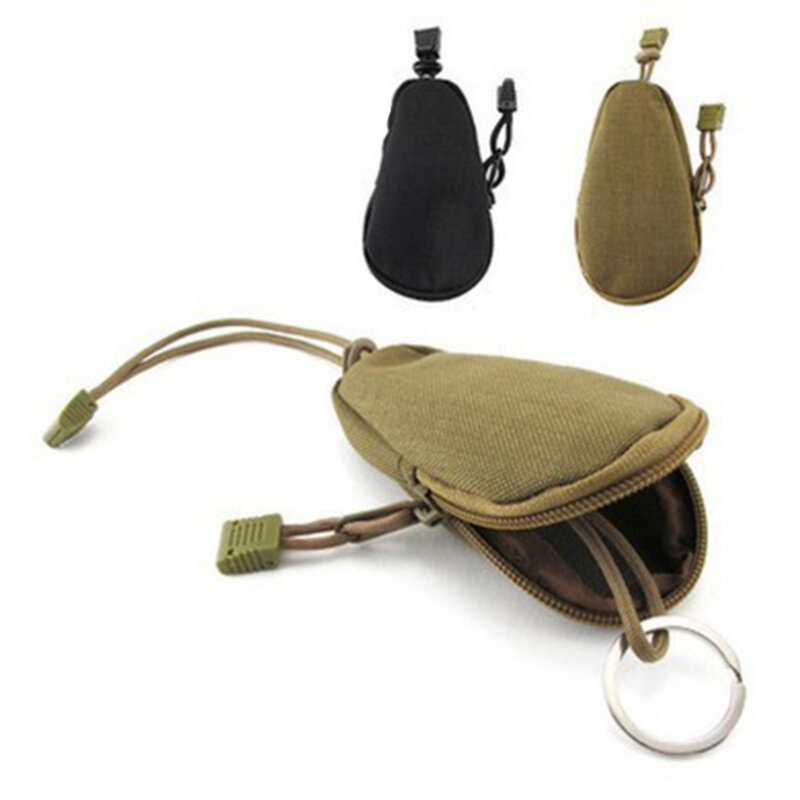 High Quality Waterproof Key Coins Bags Unisex Pouch Keychain Holder Case Bag Zipper EDC Tools Key Case