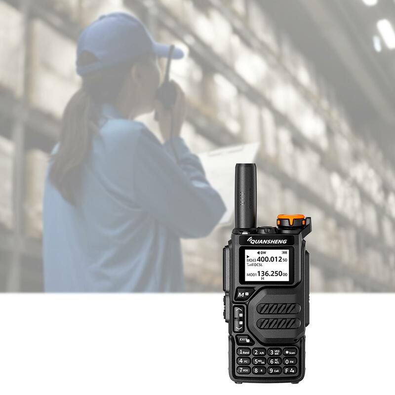 Uvk5 Two Way Radio Walkie Interactive Type C Charging Port Dual Band Antenna with Backlit LCD Portable Durable Professional
