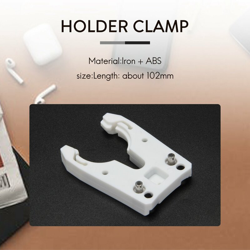 Abrazadera de soporte de herramientas ISO30, garra de goma a prueba de llama de hierro + ABS, 5 unidades por lote