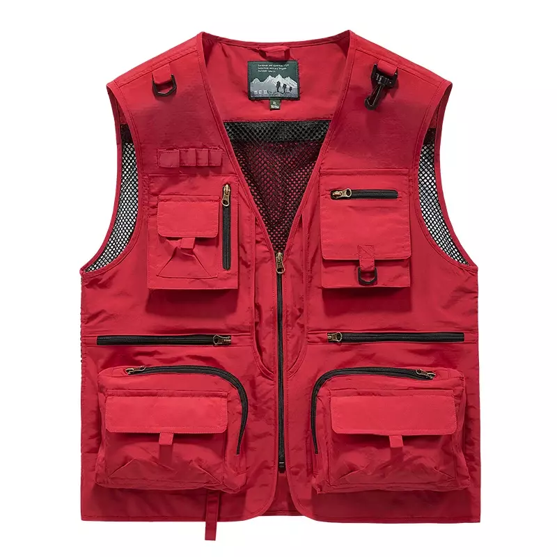 2024 Outdoor Leisure Vest nuovo Multi Pocket Mesh traspirante Slow Running cappotto sportivo canotta tattica di alta qualità per uomo