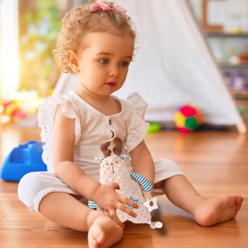 Plüsch puppe zum Schlafen Tier ausgestopfte Puppen für Kleinkinder weiche und bequeme Kinder decke Spielzeug Dusch geschenke für 0-36 Monate