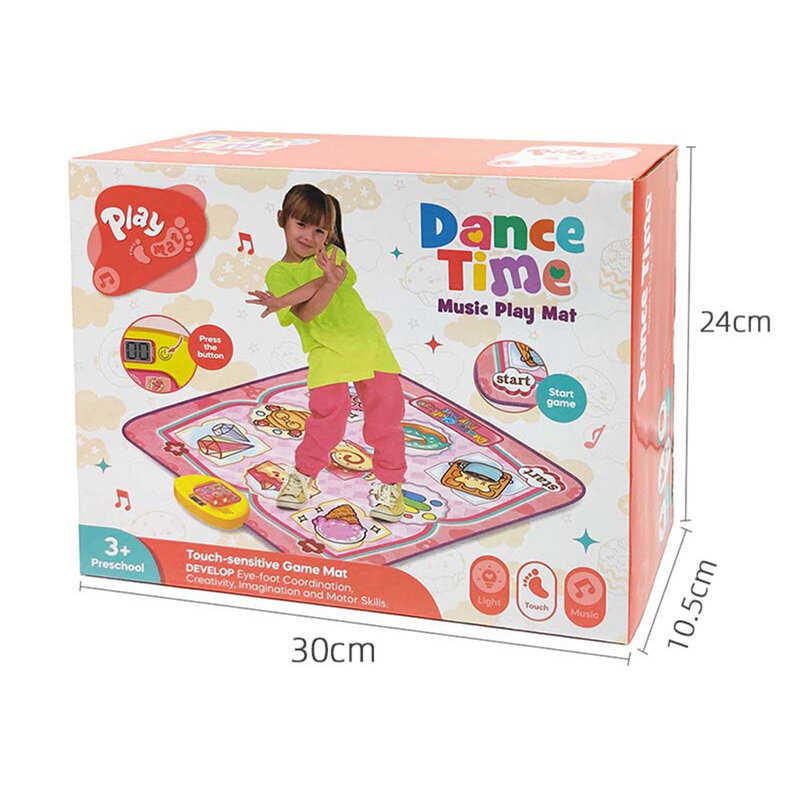 Multifuncional Musical Dancing Play Mat para o bebê, Almofada Musical para Crianças, Brinquedos interativos