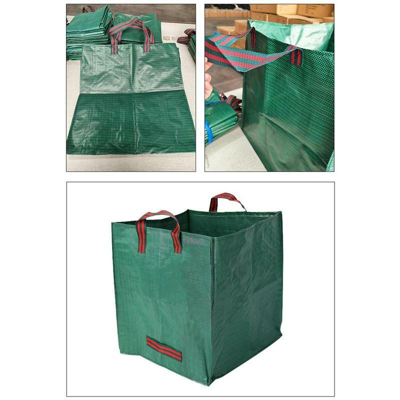 재사용 가능한 잎 가방, 잔디 가방, 정원 클리핑 가방, 마당 쓰레기 봉투, 수확 빨대 가방, 대용량 마당 쓰레기 봉투, 125 L, 270L