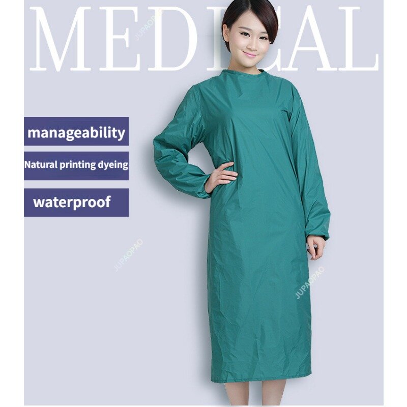 Новые модели защитной одежды, водонепроницаемый хирургические халаты водонепроницаемая куртка с длинным рукавом, защита от жира, скраб, униформа для женщин и мужчин