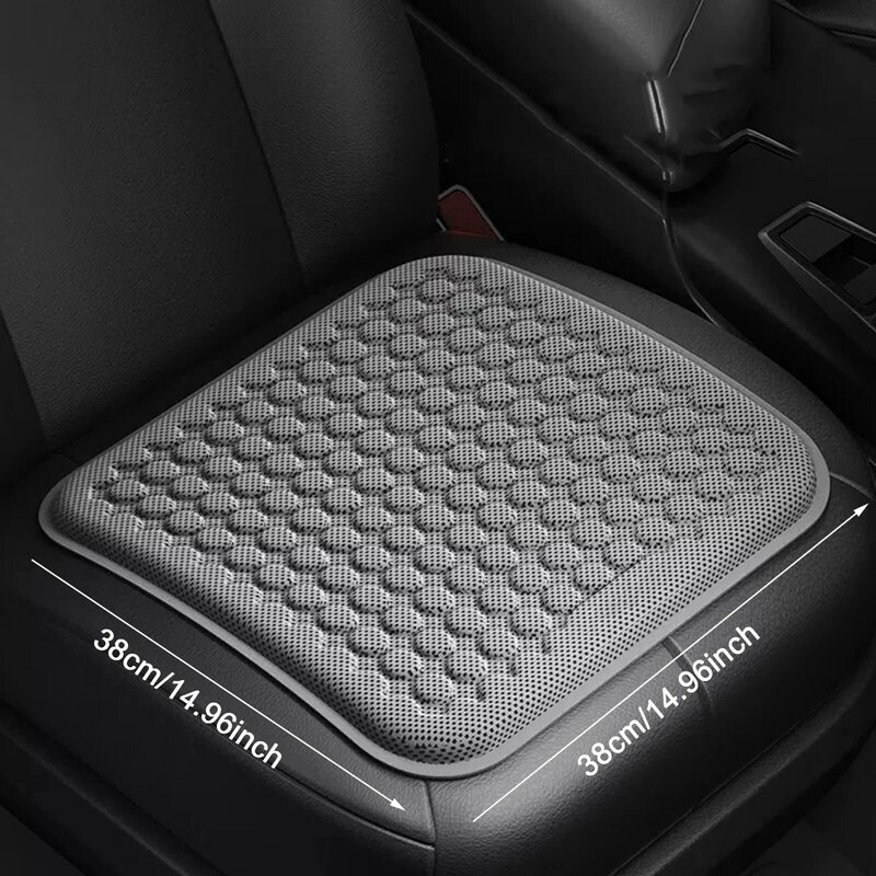 Cojín de ventilación fresco para asiento de coche, almohadilla de hielo transpirable de Gel de panal, funda de asiento multifuncional