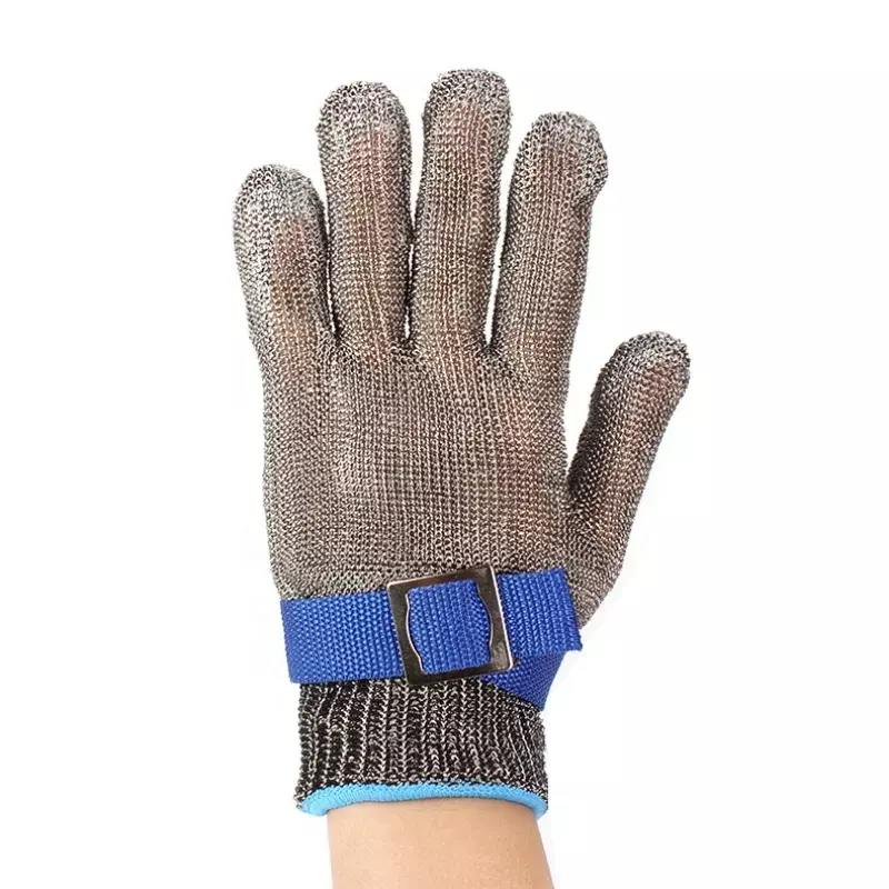Edelstahl handschuhe Anti-Schnitt-Sicherheits schnitt beständiger hand schützender Metall-Fleisch gitter handschuh für metzger messerstich