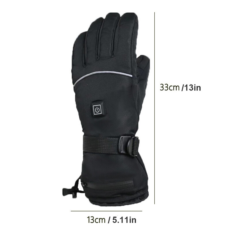 Gants de moto imperméables, écran tactile, gants de ski métropolitain, batterie 4000mAh, chauds, hiver