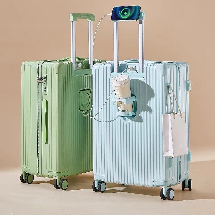 (024) Многофункциональный чемодан для женщин, 20-дюймовая троллейка, чемодан для мужчин