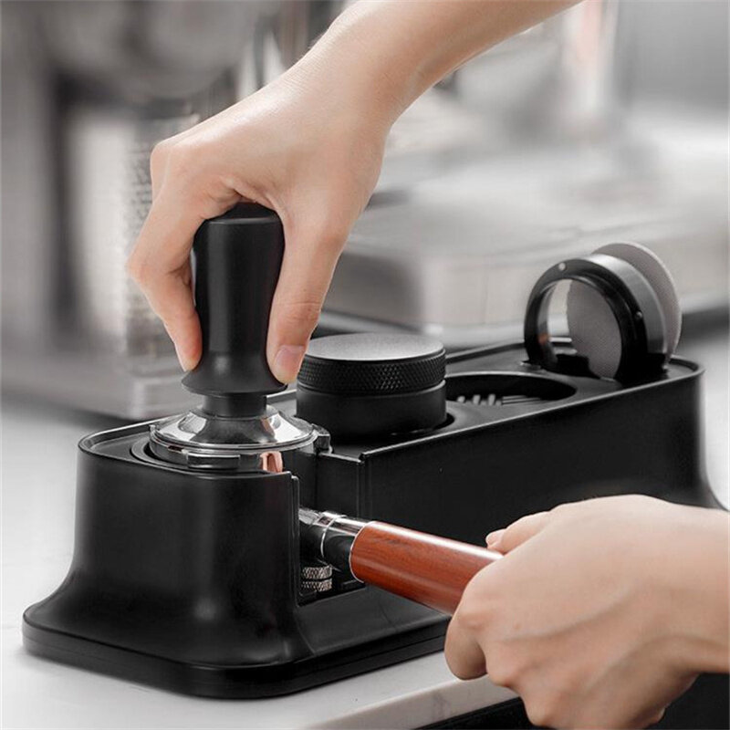 Soporte de apisonadora de café, Base de soporte, accesorios para máquina de Espresso, estera de apisonamiento de café ABS