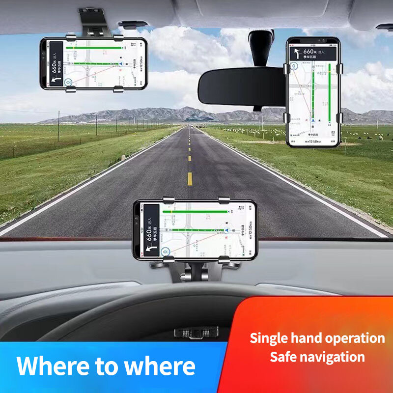 3 in1 uniwersalny panel deski rozdzielczej uchwyt samochodowy telefon klip GPS stojak do montażu wyświetlacz akcesoria do telefonów wsparcie dla iphone13 pro xiaomi