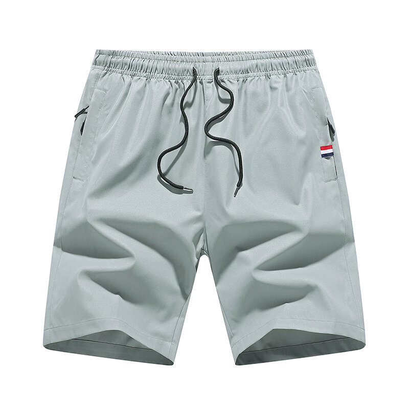 Woodvoice marca masculina shorts verão moda cor sólida casual masculino bermuda na altura do joelho mais tamanho M-7XL em linha reta
