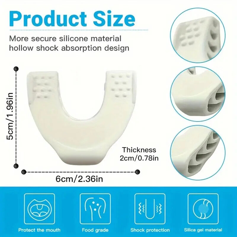 Small Braces-Shaped Underjaw Exerciser Lightweight Muscle Shape Tool For Facial Neck Muscle
