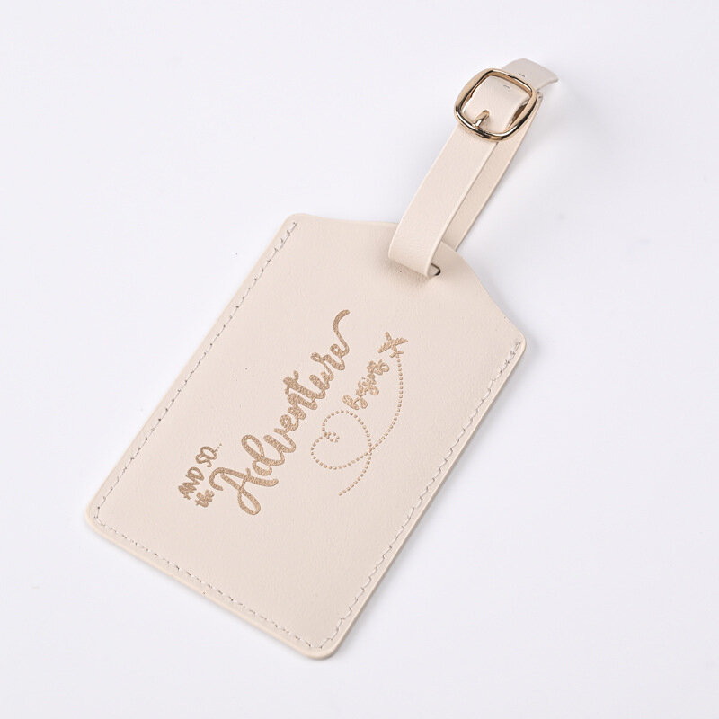 2024 New PU Letter Pattern Travel Luggage Tag Pass Boarding Pass Tags Suitcase Label Travel Tag Travel Accessories