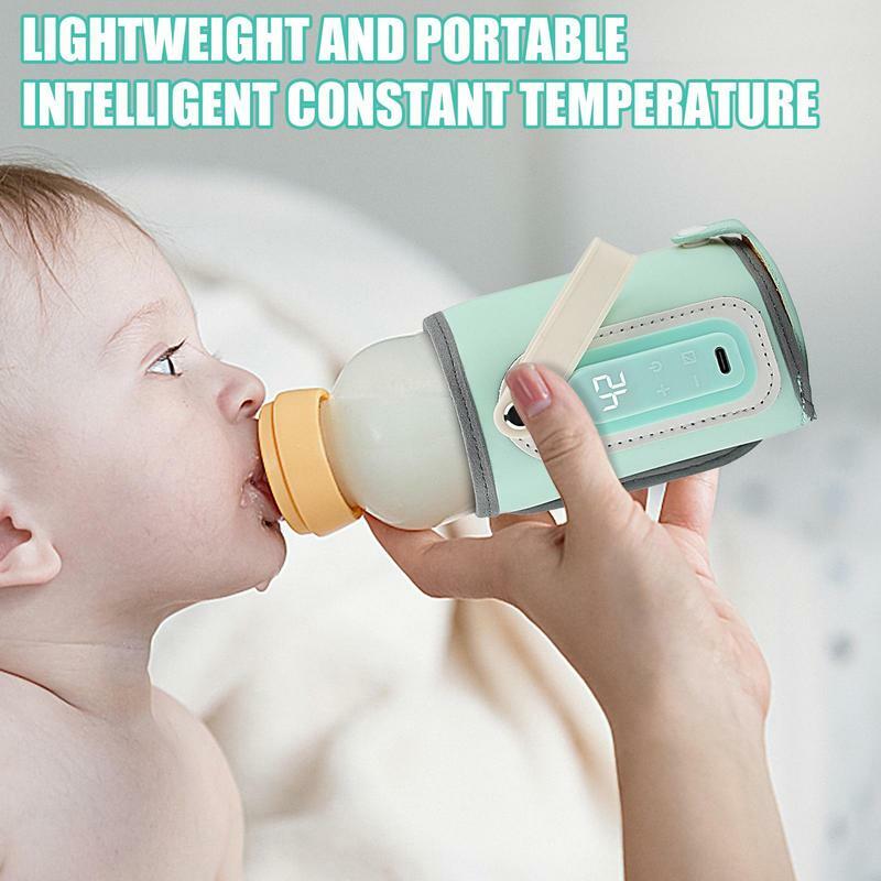 Calentador de botellas para leche materna, calentador de botellas portátil USB, cubierta de aislamiento, protector de calor para lactancia, calentamiento rápido