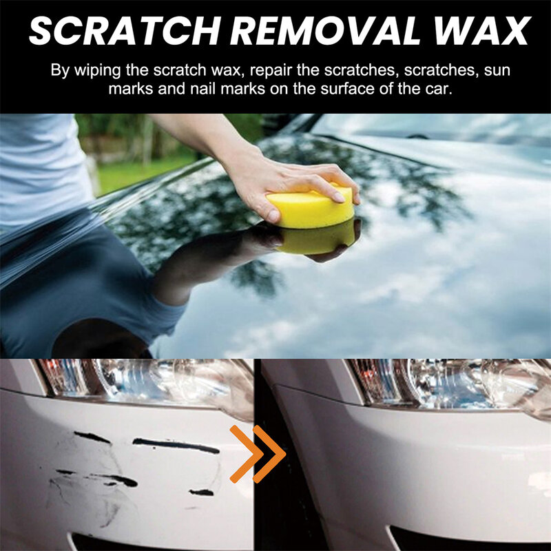 1/2/3pcs 120ml Car Scratch Remover Car Styling Wax Car Paint Care Auto Scratch Repair Polishing Cream Decontamination Car Wash