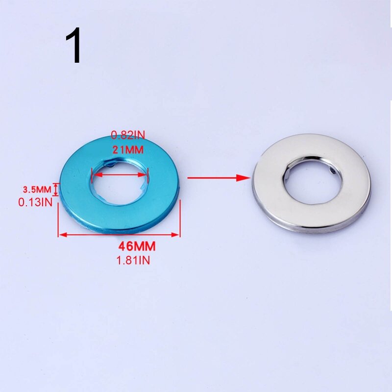 Self-Adhesive Wall Split Flange Escutcheon Cover Plate Shower Faucet Decorative Cover Finish Stainless Steel Dropship