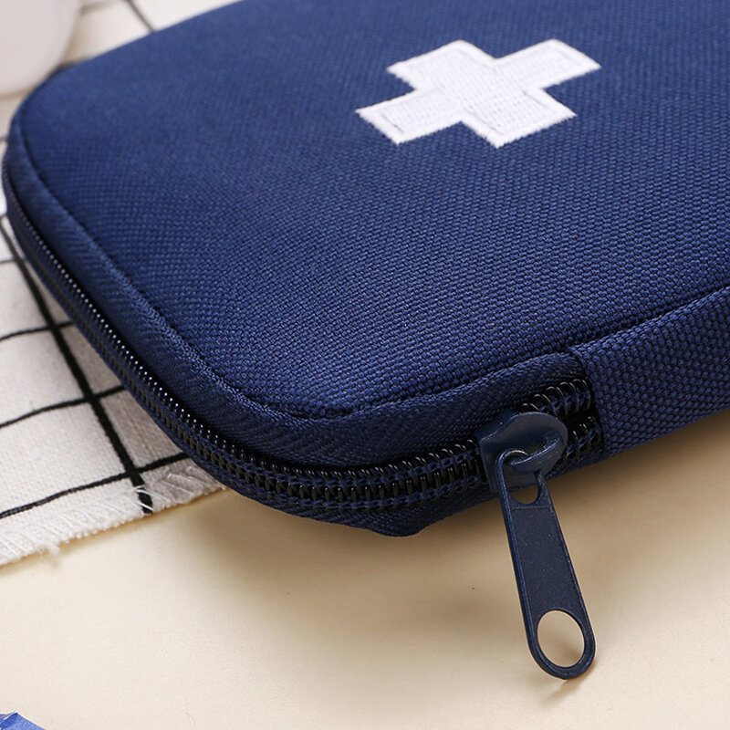 Bolsa de almacenamiento portátil para viaje, bolsa de primeros auxilios de emergencia, impermeable, pequeña clasificación de medicamentos