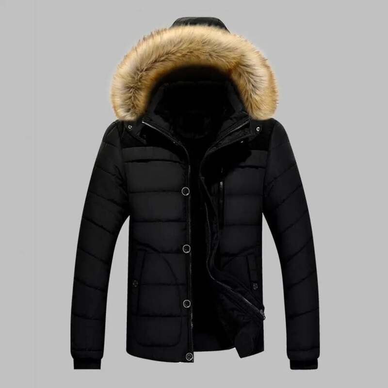 Doudoune à boutonnage simple pour homme, manteau à manches longues, résistant à l'usure, décontracté, fabuleux, hiver